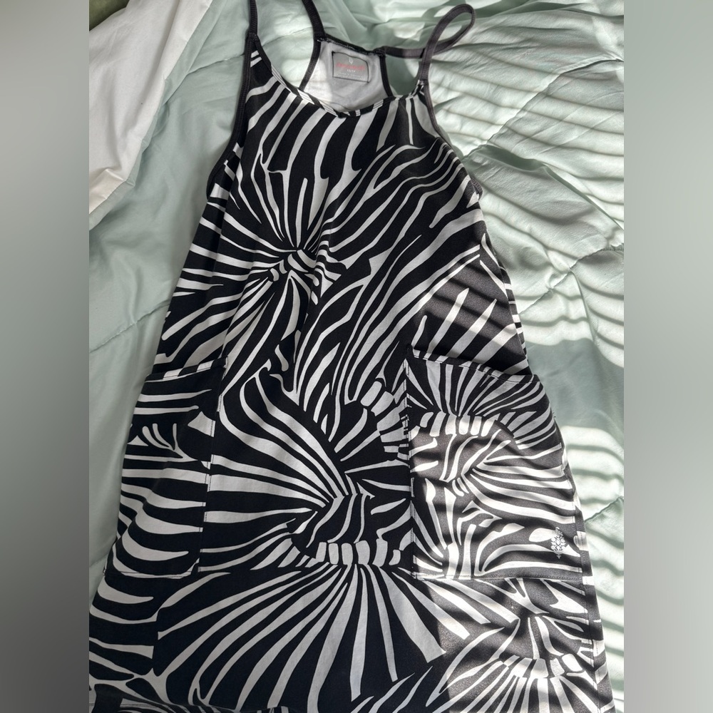 Free people romper zebra print